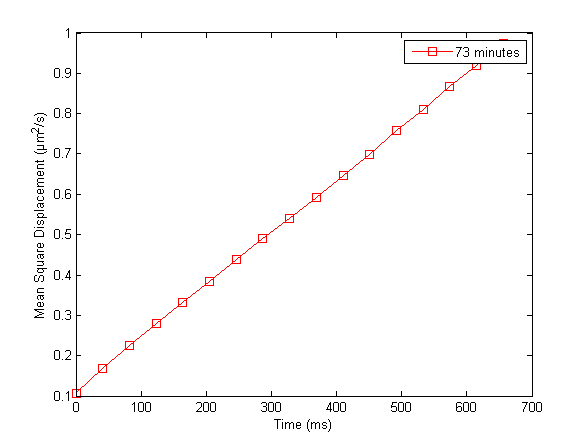 Diffusive behavior of cells that do not swim
