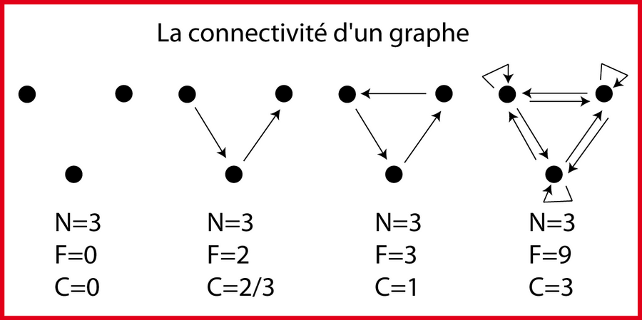 La connectivité d'un réseau.