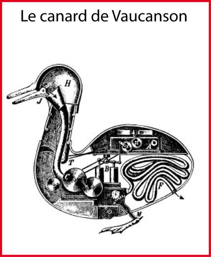 Le canard automate de Vaucanson